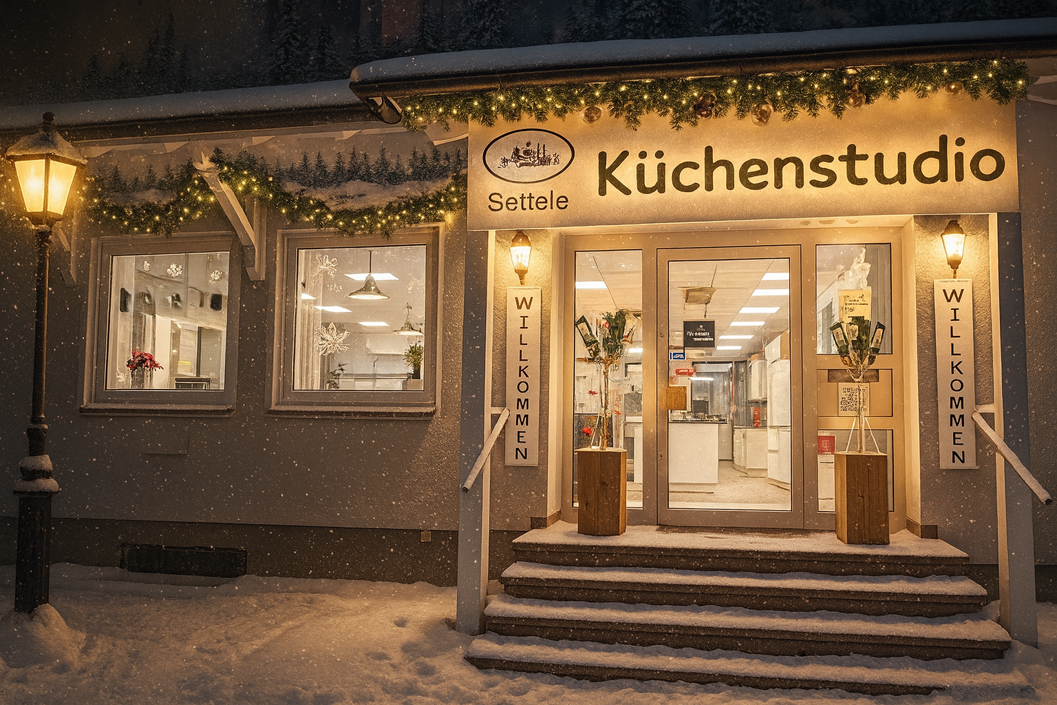 Ausstellung als Winterbild